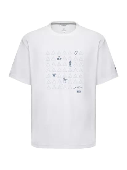 K2 남성 KTR ROCK 락 반팔 라운드 티셔츠 ECO White KMM25209W2