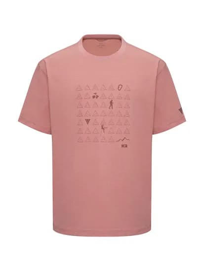 K2 남성 KTR ROCK 락 반팔 라운드 티셔츠 ECO Indian Pink KMM25209P3 41,000원