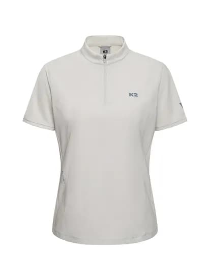 K2 여성 KTR CLIFF 클리프 하이브리드 반팔 집업 티셔츠 W PEARL GREY KWM25208PG 53,000원