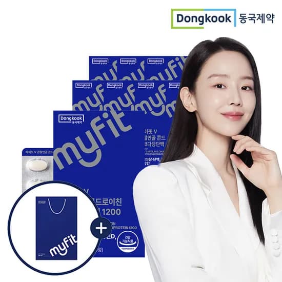 동국제약 마이핏V 관절연골 뼈건강 소연골 콘드로이친 뮤코다당단백 1200 60정, 8개