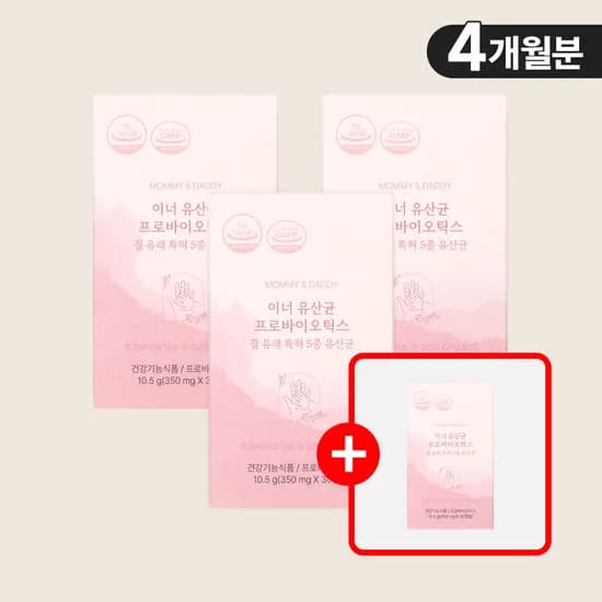 여성 질 유래 유산균 프로바이오틱스 30캡슐, 4개