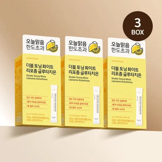 더블 토닝 화이트 리포좀 글루타치온 / 콜라겐 스틱 30포, 3개