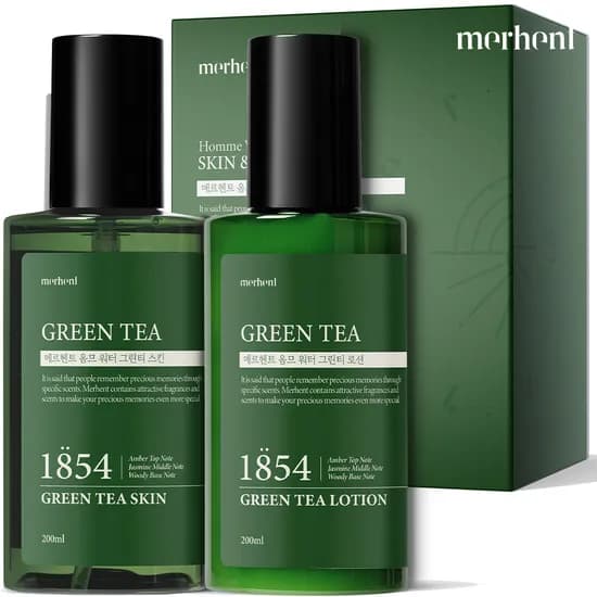 메르헨트 옴므 그린티 남자 스킨 로션 세트 200ml 기초 화장품 수분