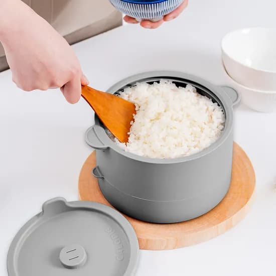 칼로피그 실리콘 저당밥솥 전자레인지찜기 혈당관리 저당 저탄수화물 찜기 다이어트 당뇨 전자레인지밥솥