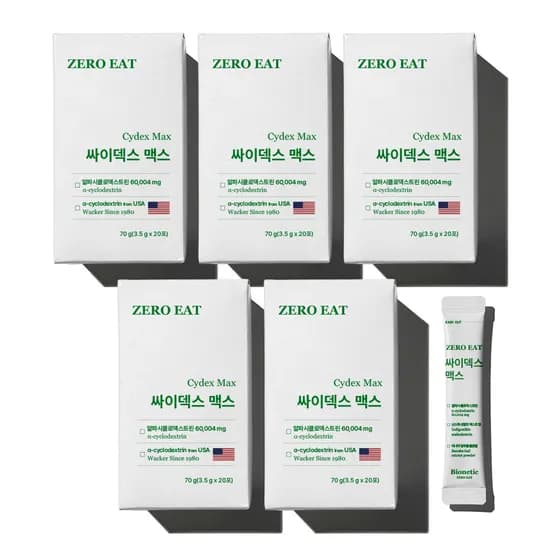 바이오네틱 제로이트 고함량 알파CD 알파시디 알파시클로덱스트린 20포, 5개