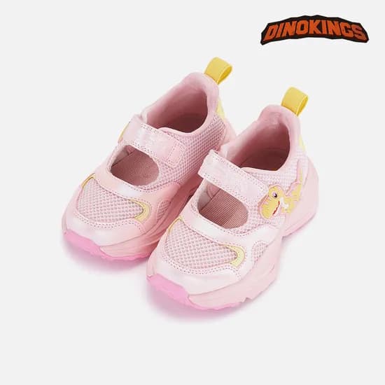 공룡신발 하이슬립 LED 핑크 키즈운동화