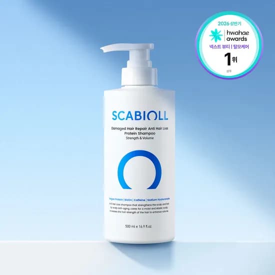스카비올 탈모증상완화 단백질 샴푸 500ml(+증정 70ml)