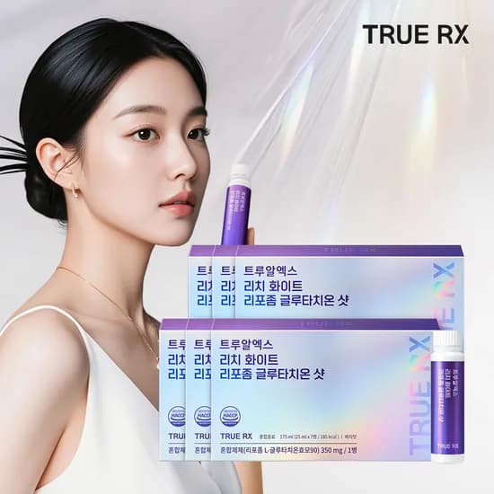 트루알엑스 리치화이트 리포좀 글루타치온 샷 고함량고순도 마시는액상 클리오 175ml, 6개