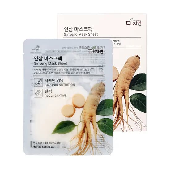 자연의벗 다자연 인삼 마스크팩 13매 1일1팩