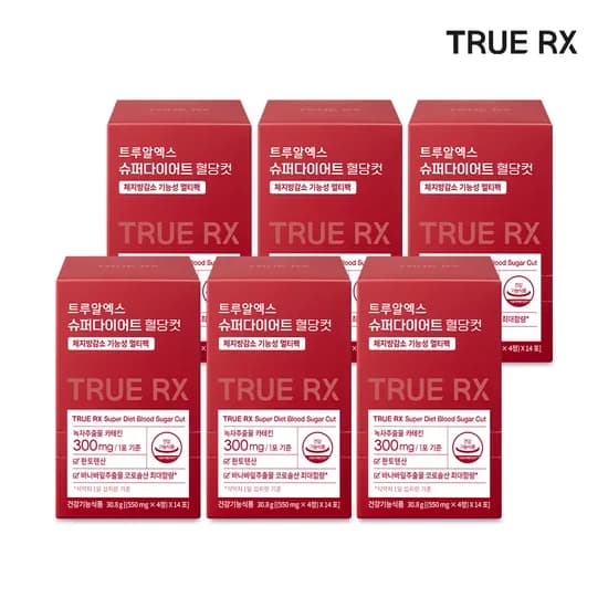 트루알엑스 슈퍼 다이어트 혈당컷 14포, 6개