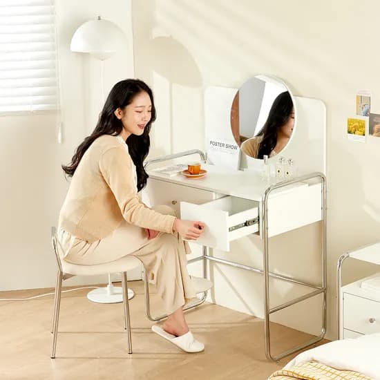 플레르 서랍형 수납장 거울 화장대 800