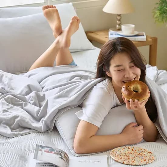 시원쿨쿨 냉감이불 시원한 양면 쿨 여름 이불 실키그레이 SS