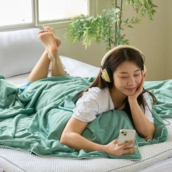 시원쿨쿨 냉감이불 시원한 양면 쿨 여름 이불 라이트그린 SS(슈퍼싱글)