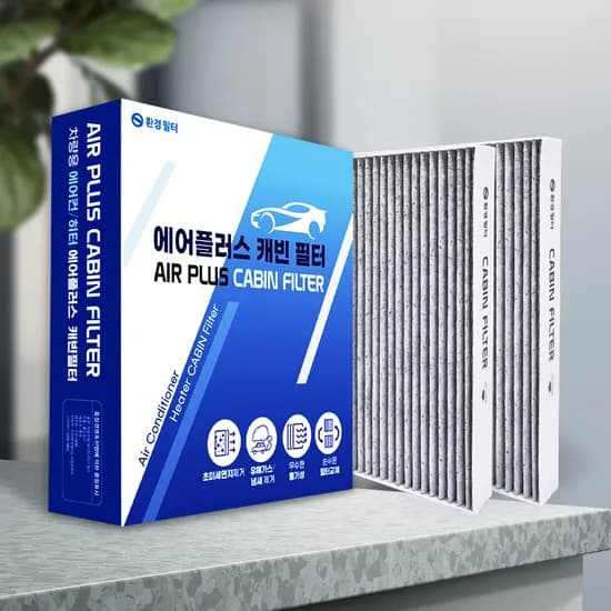 환경필터 자동차 차량용 에어컨 필터 교체 AC108, 2개