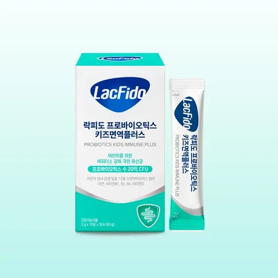 락피도 프로바이오틱스 키즈 면역플러스 유산균 아연 비타민d 30포 1개