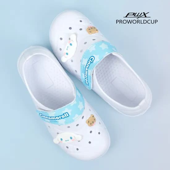 PWX 초등학생 어린이집 캐릭터 신발 시나모롤 스타 EVA실내화 WT