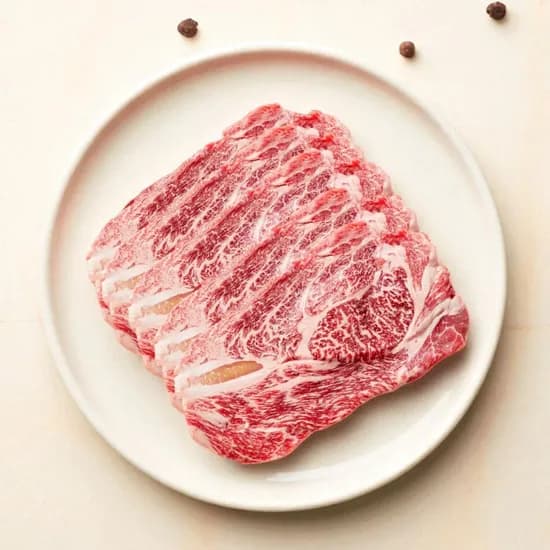 한우 1++ 대패등심 300g 구이용 샤브샤브용 냉동 소고기