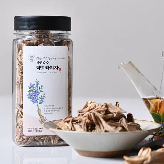 센비오 바론순수 저온 로스팅한 국산 약도라지차 100g