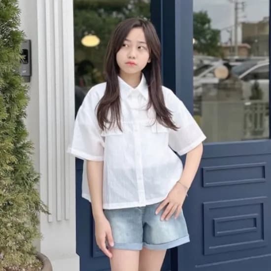 더데이걸 바캉스 반팔 셔츠 TGBW25501