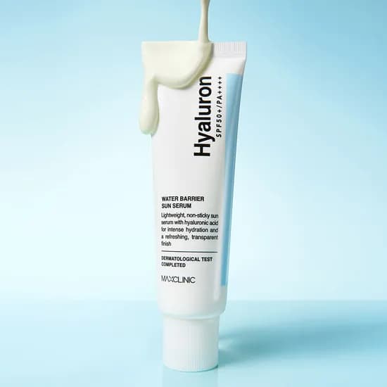 맥스클리닉 히알루론 워터 베리어 수분 선세럼 선크림 자외선차단제 40ml 1개