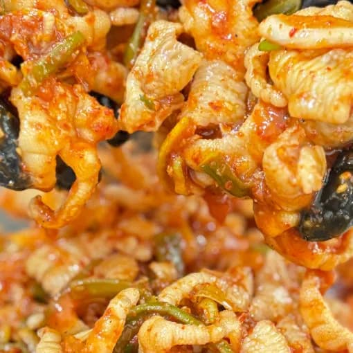 아삭 레몬무뼈닭발 레몬닭발 보통맛 500g 야식 냉채 궁채 술안주 캠핑음식