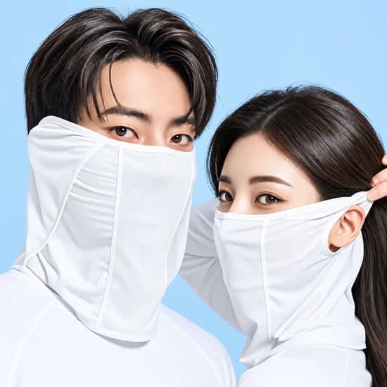 가드맨 자외선차단마스크 골프마스크 여름 쿨 UV 얼굴햇빛가리개 자전거 러닝 와이즈핏 화이트