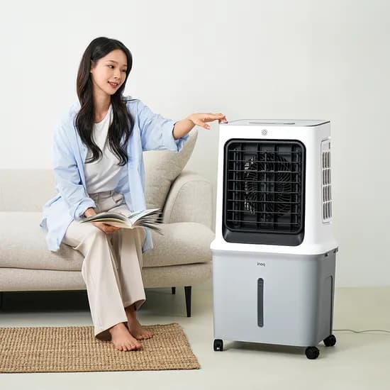 이노크 가정용냉풍기 에어쿨링 시원한 얼음선풍기 업소용 냉풍기 식당 냉각 이동식