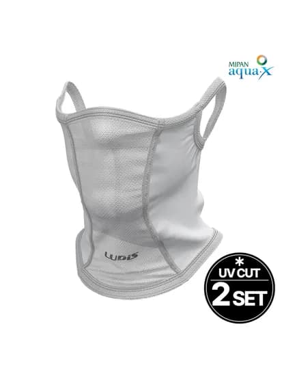 루디스 아웃도어 LUPDUA05 화이트 UV차단 쿨 스포츠마스크 2SET