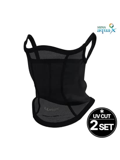 루디스 아웃도어 LUPDUA05 블랙 UV차단 쿨 스포츠마스크 2SET