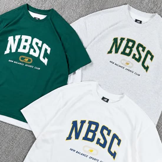 뉴발란스 반팔티 NBSC 오버핏 커플 티셔츠