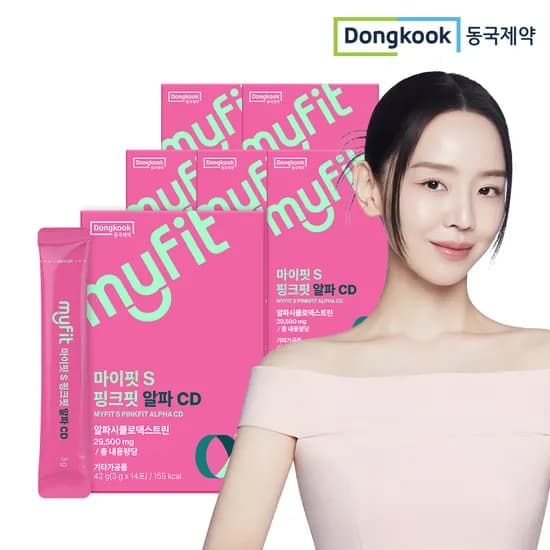 동국제약 마이핏S 알파CD 알파시디 난소화성 알파시클로덱스트린 가루 분말 14포, 6개