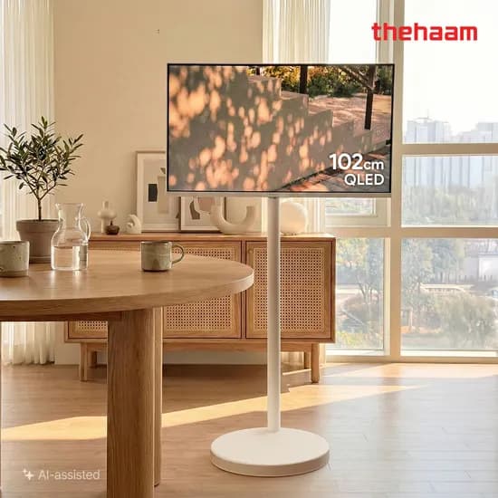 더함 삼탠바이미 스마트 QLED 102cm(40인치), 에센셜, 이동식 스탠드