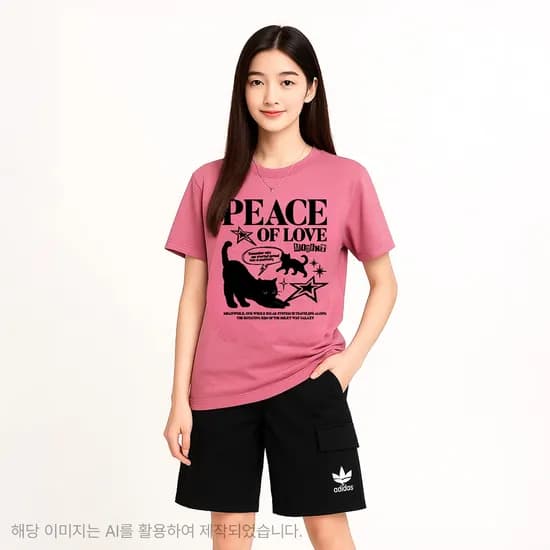 더데이걸 워싱 박시 반팔티 TGRA25510