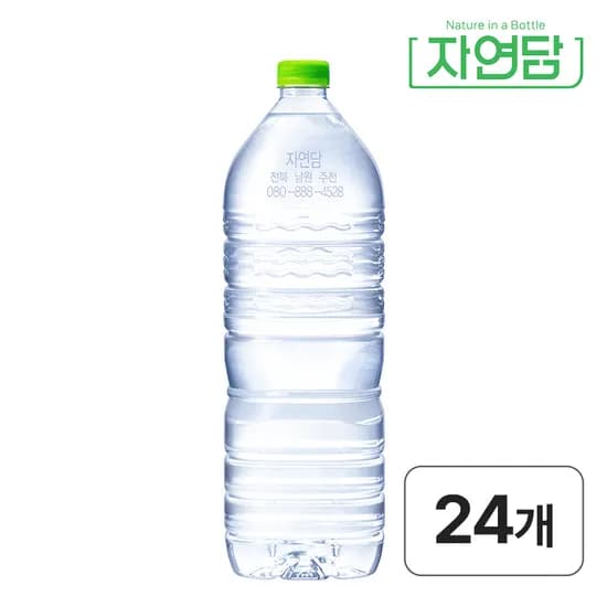 자연담 먹는샘물 2L, 24개