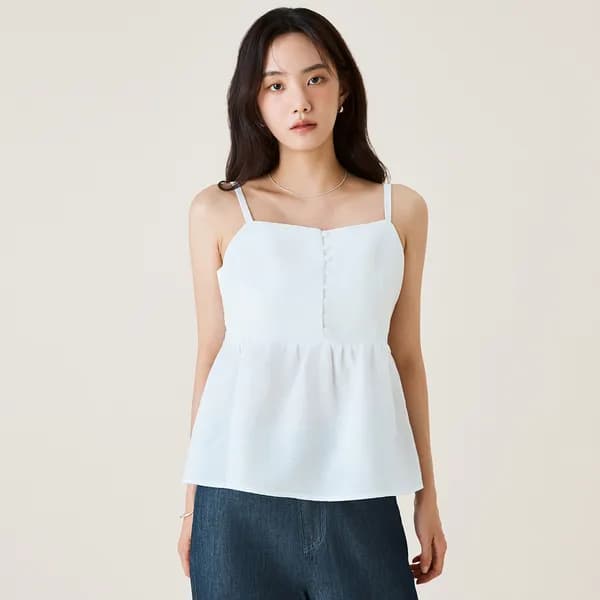 로엠 린넨 나시 블라우스 RMBNF37RT1