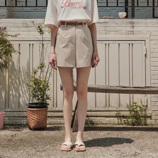 [5컬러] 코튼 밴딩 숏팬츠 COTTON BANDING SHORT PANTS