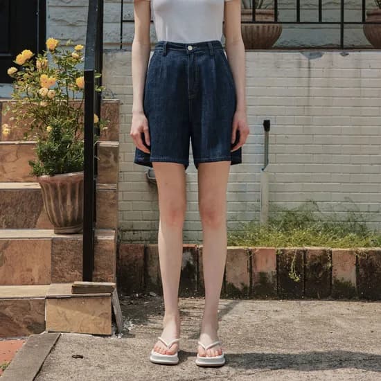 썸머 데님 숏팬츠 SUMMER DENIM SHORT PANTS / INDIGO