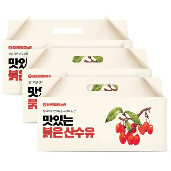 참앤들황토농원 맛있는 산수유 80ml 30포 3개