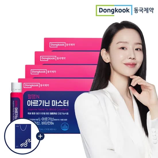동국제약 혈행N 아르기닌마스터 고함량 6000mg 14개입 4개