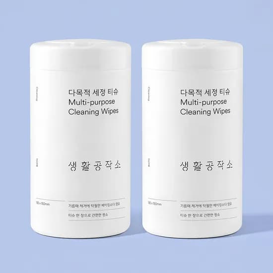 생활공작소 세정티슈 청소 주방티슈 소독 물티슈 알콜