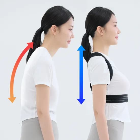 모매착 자세교정밴드 라운드숄더 말린 굽은 어깨 허리 등 거북목 교정기 바른자세 밴드