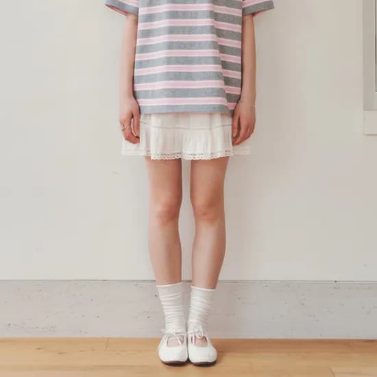 키튼 레이스 스커트 KITTEN LACE SKIRT / WHITE