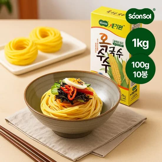 순솔가원 옥수수 국수 면 식단면 1kg