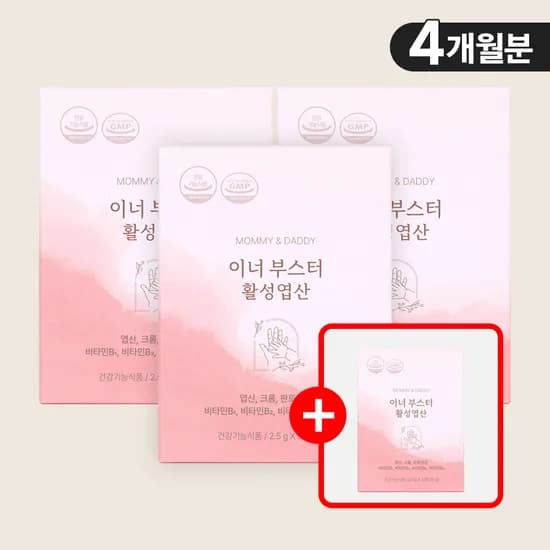 이너 부스터 활성엽산 미오 이노시톨 (부원료) 30포, 4개
