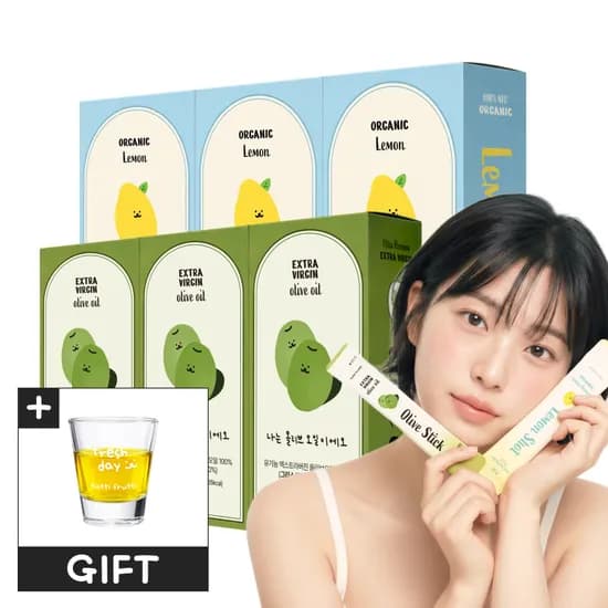 뚜띠프루티 올레샷 유기농 엑스트라버진 올리브오일 올리브유 레몬즙 스틱 3세트