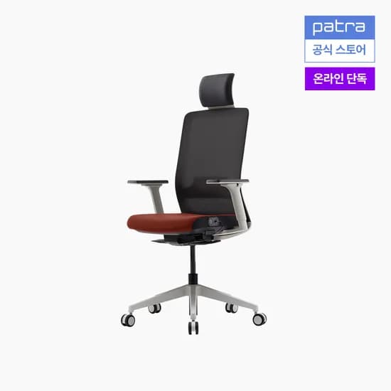 파트라 라온 업 컴퓨터 학생 책상 의자 온열시트 CORM11HPABS 블랙/레드