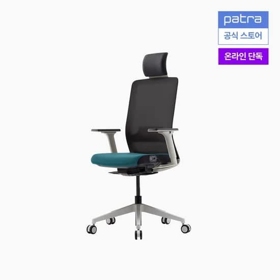 파트라 라온 업 컴퓨터 학생 책상 의자 온열시트 CORM11HPABS 블랙/블루