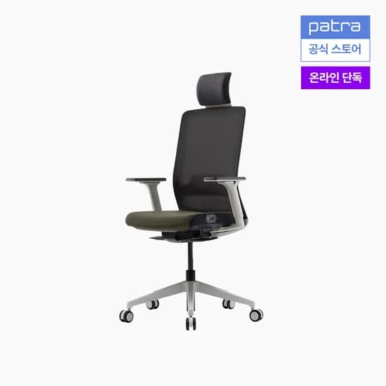 파트라 라온 업 컴퓨터 학생 책상 의자 온열시트 CORM11HPABS 블랙/그린