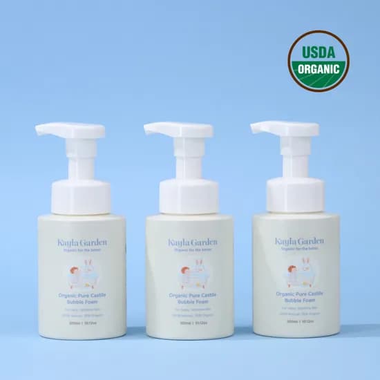 케일라가든 유기농 베이비 바디워시 (저자극 탑투토워시 바스앤샴푸 겸용) 300ml, 3개