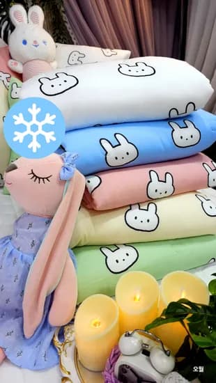 새콤토끼 냉감 어린이이불 세트 먼지없는 모달여름이불 미니 42,800원